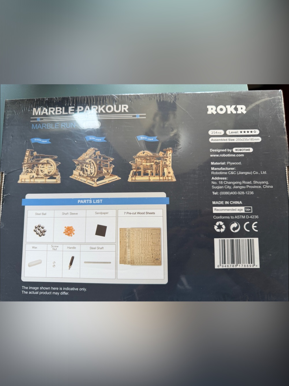 Marble Parkour Wooden Marble Run - Natural Wood Finish - Picture 2 of 5